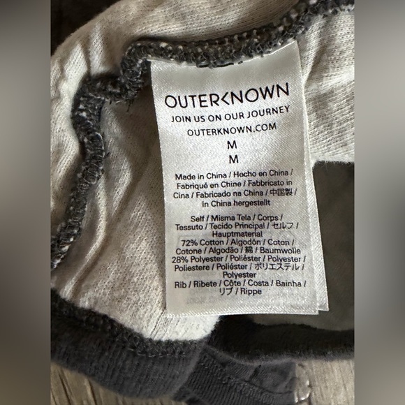Outerknown Women’s Gray Ribbed Sweater Sz M - Picture 2 of 3